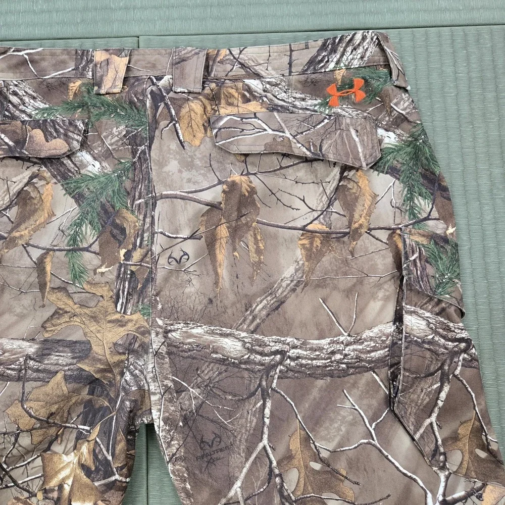 Under‎ Armor Storm Hunting Pants Men's 42 x 32 Field Realtree Camo Cargo 1238327